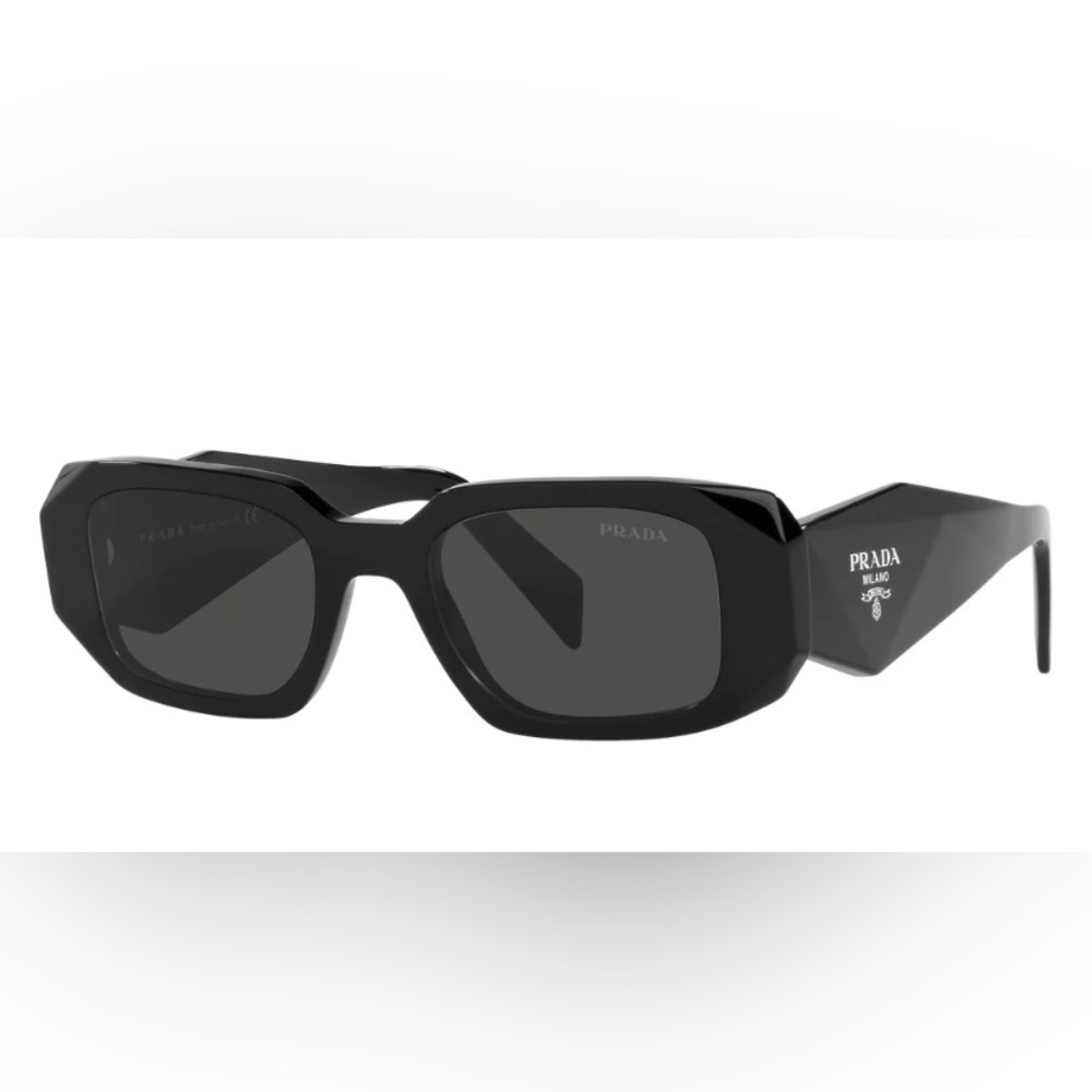 Prada PR 17WS Angular Black Sunglasses - Picture 5 of 15
